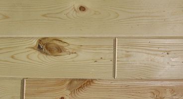 End-Matched Pine Paneling Tongue & Groove Pattern - Installed