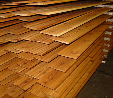 Bevel Cedar Siding - PreStained & Racked to dry