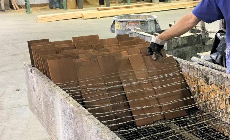 Factory Hand Stained Cedar Shingles - Step 4 - DRY SHINGLES IN CUSTOM BOX